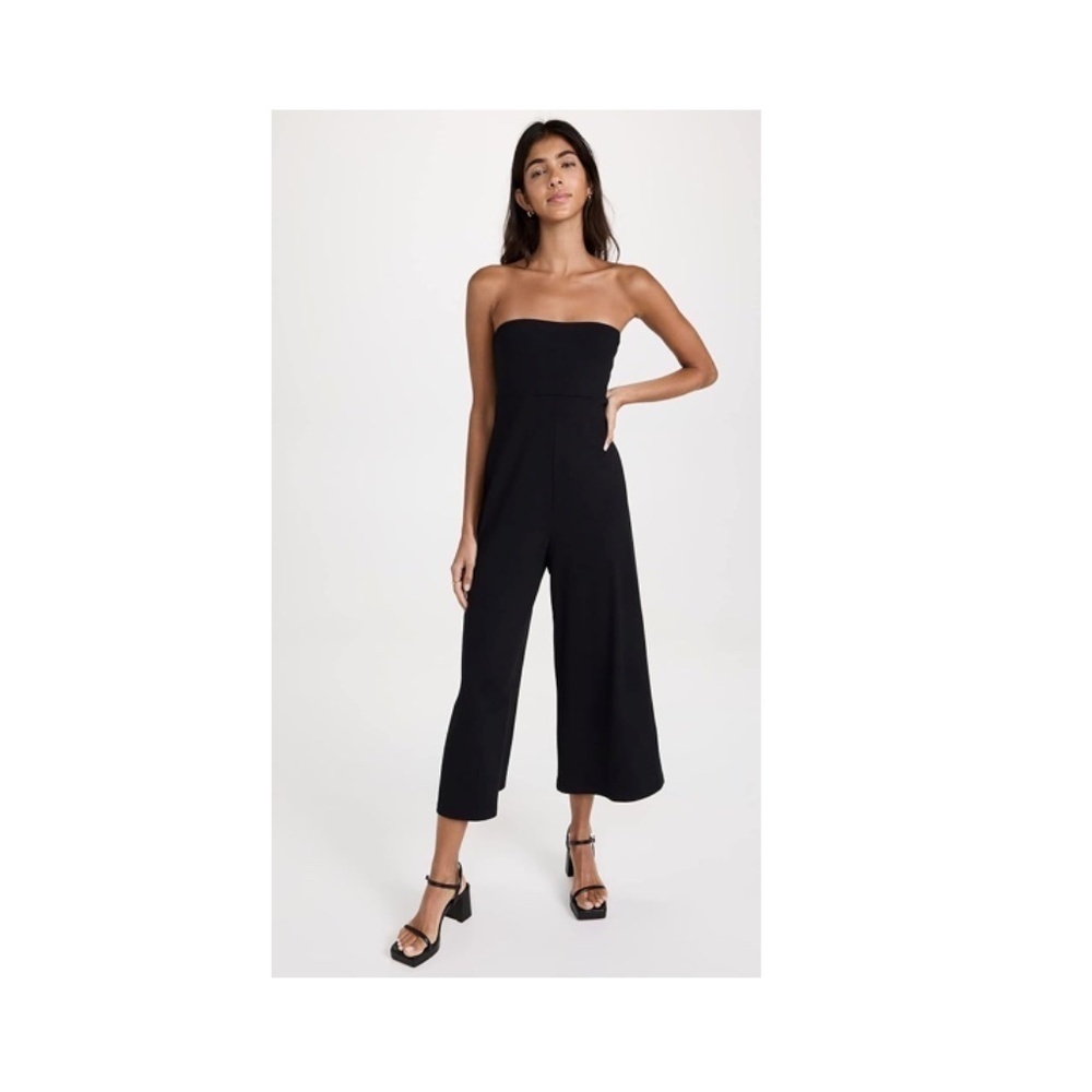 Susana Monaco Jumpsuit Skinny Strap Square Neck